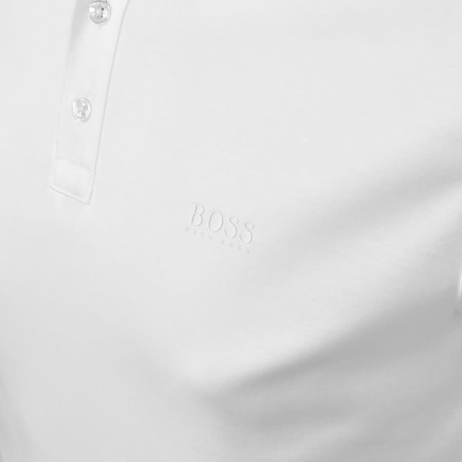 Alternative Image for ProductBOSS Parlay Jersey Short Sleeve Polo T Shirt White3